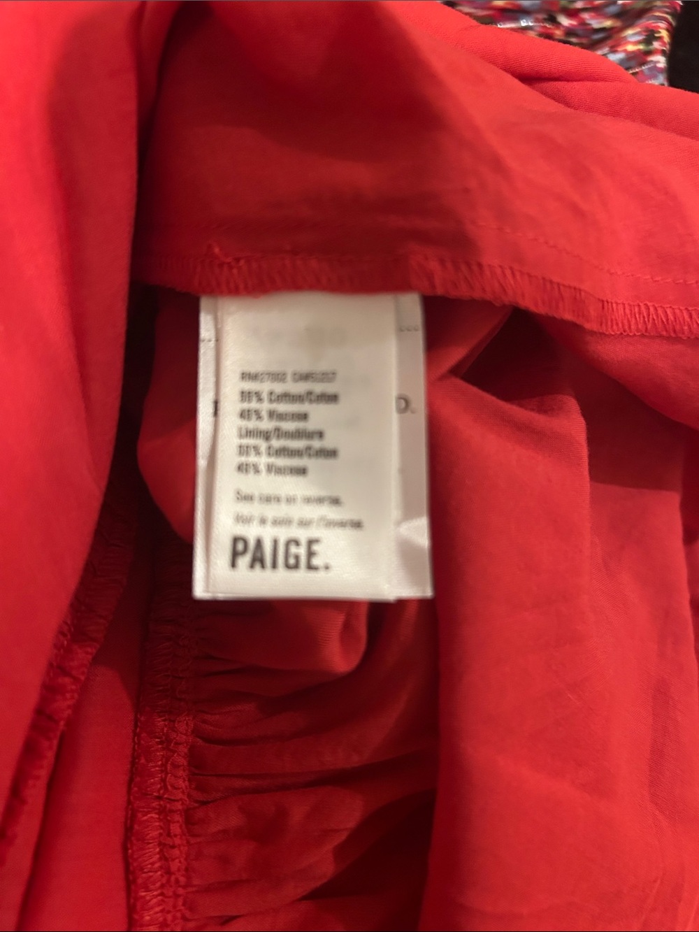 PAIGE Red Ruffled Strap Tiered Maxi Dress - Picture 9 of 9